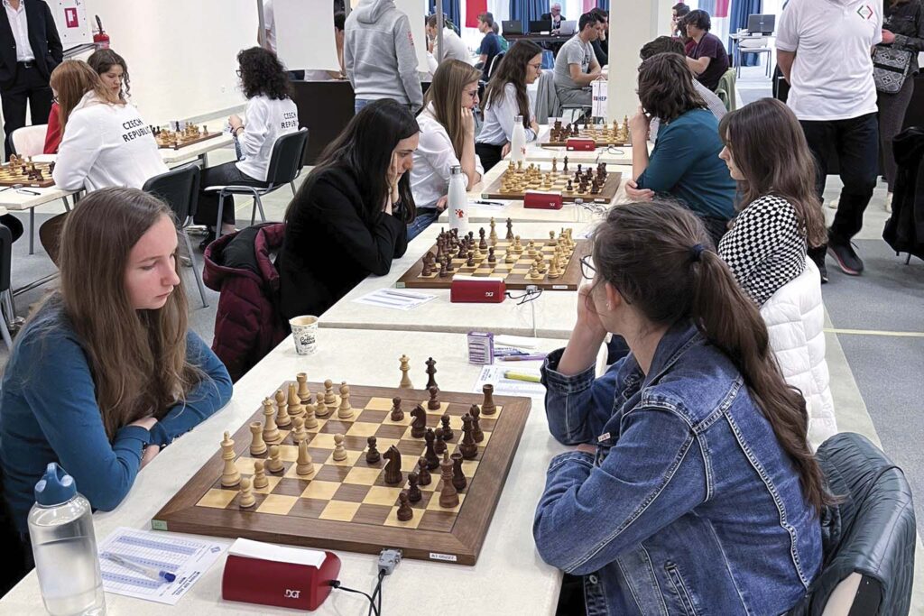 Schach Nationalteam Frauen beim Mitropacup 2023
