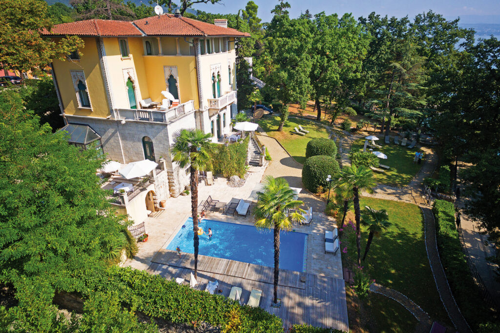 Die Villa Astra in Lovran / Karner Bucht / Kroatien