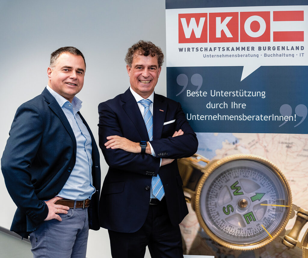 Fachgruppen-GF Markus Klausner (l.) und Fachgruppen-Obmann Wilfried Drexler, der gleichzeitig auch Berufsgruppensprecher Unternehmensberatung UBIT Österreich der Wirtschaftskammer Österreich ist.