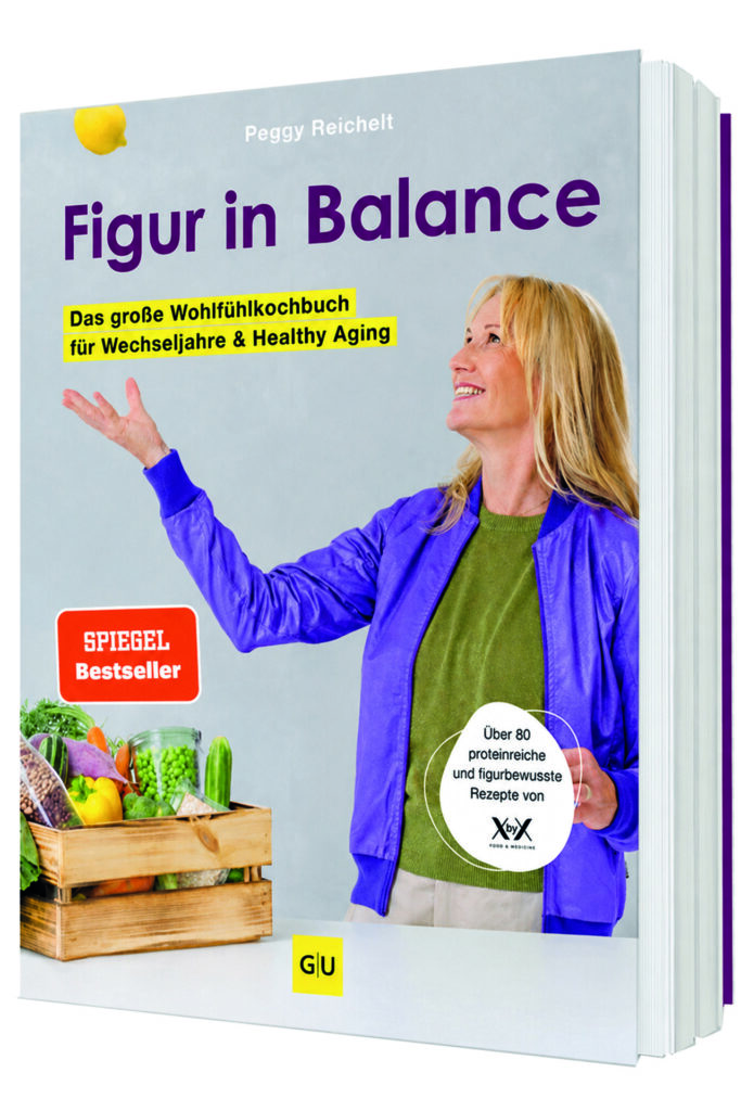 Kochbuch „Figur in Balance“ mit Rezepten und Ernährungstipps für die Menopause und Healthy Aging.