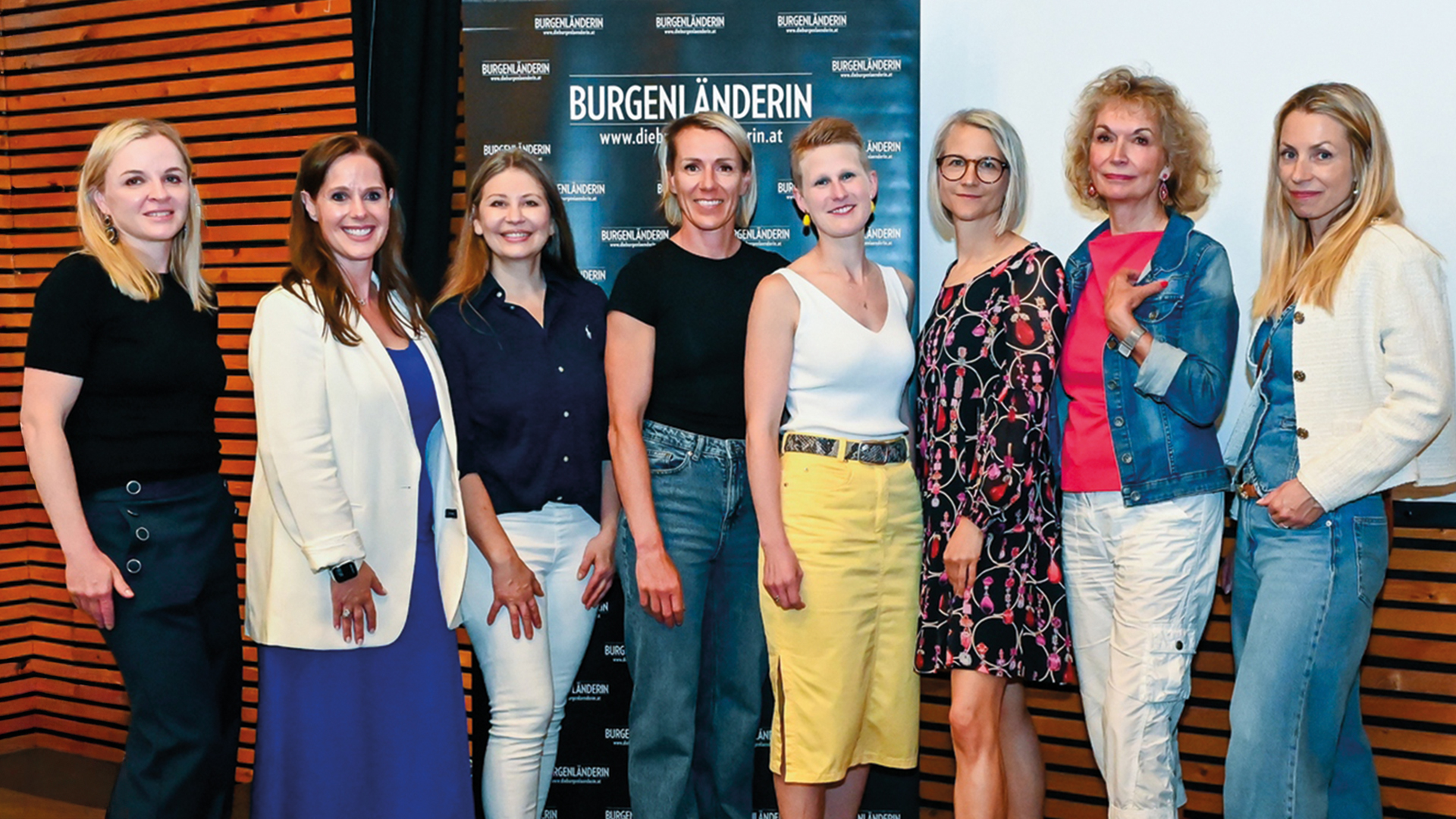 Gruppenfoto der Referentinnen und Expertinnen beim Longevity-Event der BURGENLÄNDERIN.